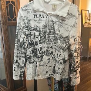 Italy Graphic Long Sleeve Shirt